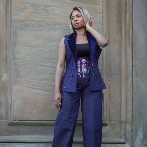 Denim Sleeveless Jacket